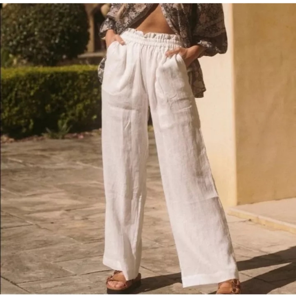 Spell Basic Linen Wide Leg Pant